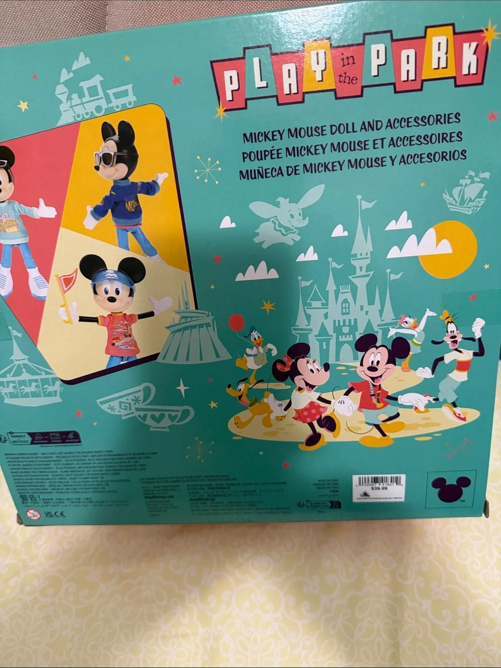 Disney Mickey Mouse Doll &Accessories. Play in the Park Mickey Mouse